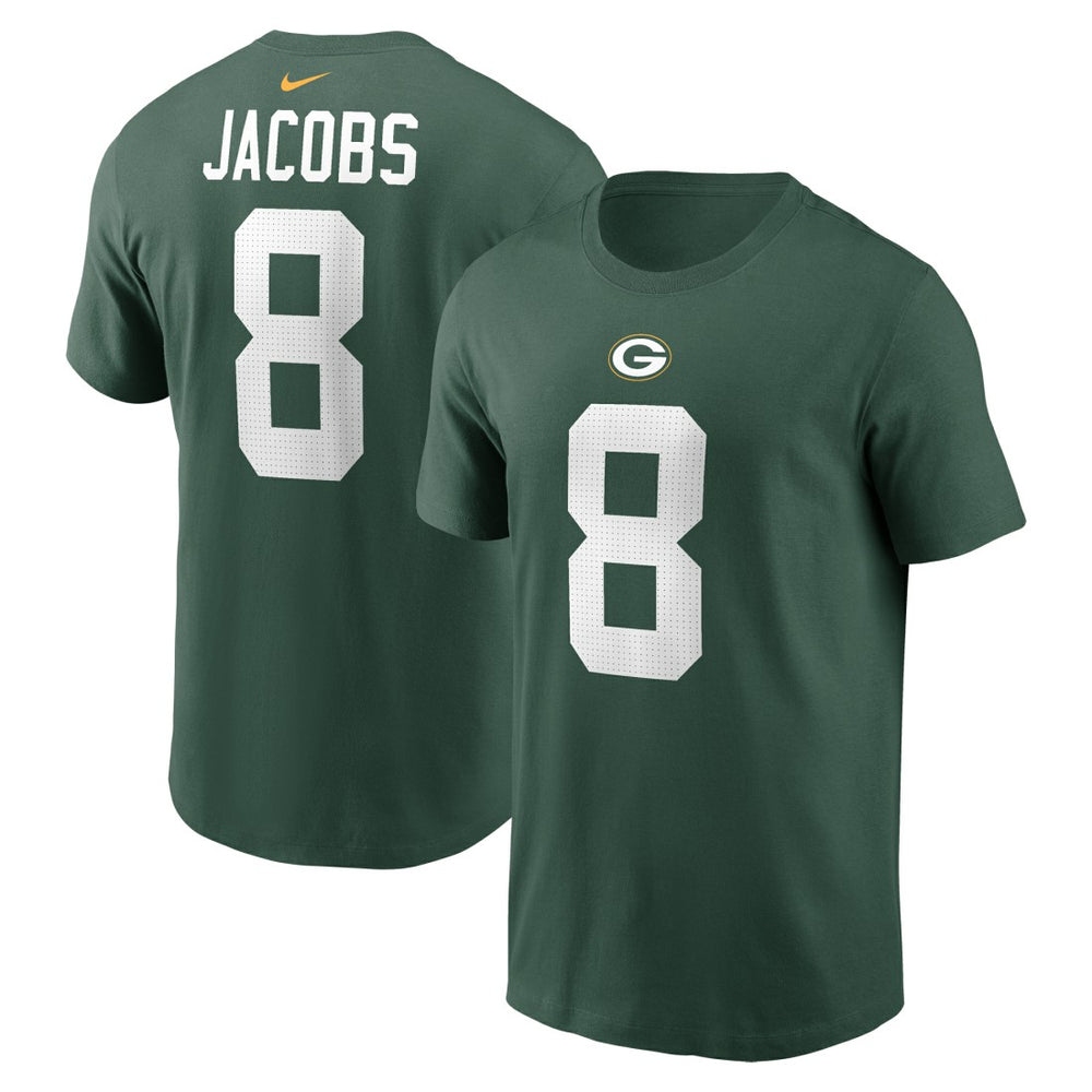 Josh Jacobs Green Bay Packers Player Name & Number T-Shirt - Green | Nike sale