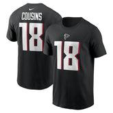 Kirk Cousins Atlanta Falcons Player Name & Number T-Shirt - Black | Nike on sale
