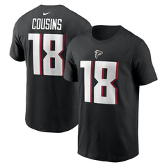 Kirk Cousins Atlanta Falcons Player Name & Number T-Shirt - Black | Nike on sale