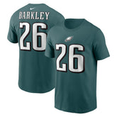 Saquon Barkley Philadelphia Eagles Player Name & Number T-Shirt - Midnight Green | Nike outlet