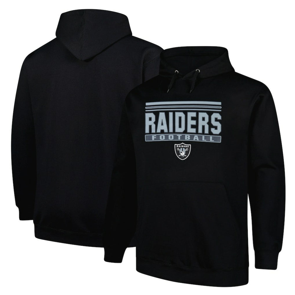 Las Vegas Raiders Big & Tall Pop Pullover Hoodie - Black sale