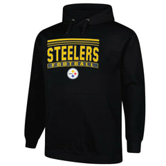 Pittsburgh Steelers Big & Tall Pop Pullover Hoodie - Black cheap