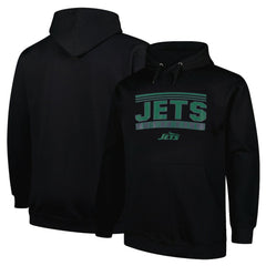 New York Jets Big & Tall Pop Pullover Hoodie - Black outlet