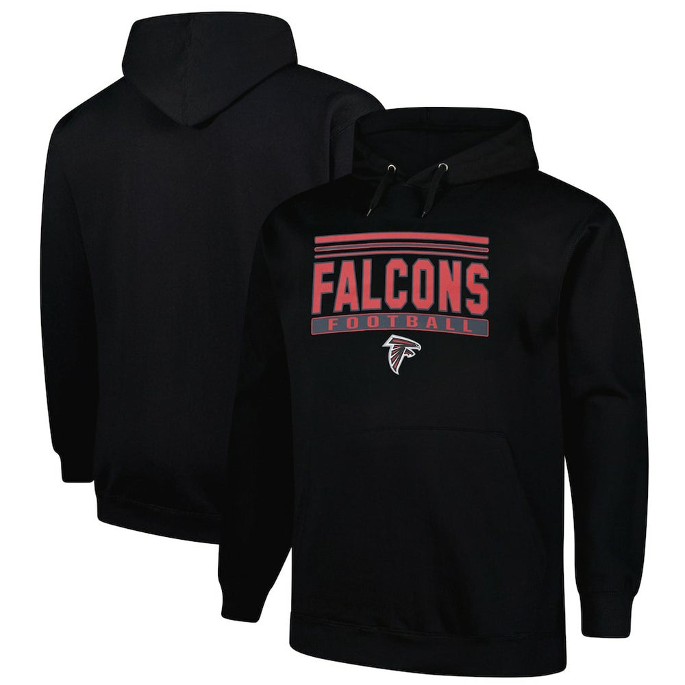 Atlanta Falcons Big & Tall Pop Pullover Hoodie - Black on sale