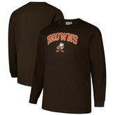 Cleveland Browns Big & Tall Throwback Thermal Long Sleeve T-Shirt - Brown for sale