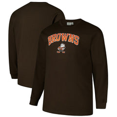 Cleveland Browns Big & Tall Throwback Thermal Long Sleeve T-Shirt - Brown for sale