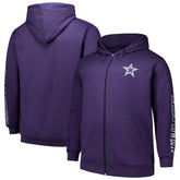 Dallas Cowboys Big & Tall Sleeve Hit Full-Zip Hoodie - Purple cheap