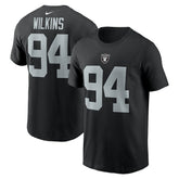 Christian Wilkins Las Vegas Raiders Player Name & Number T-Shirt - Black | Nike on sale