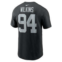 Christian Wilkins Las Vegas Raiders Player Name & Number T-Shirt - Black | Nike on sale