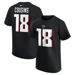 Kirk Cousins Atlanta Falcons Youth Player Name & Number T-Shirt - Black | Nike for sale