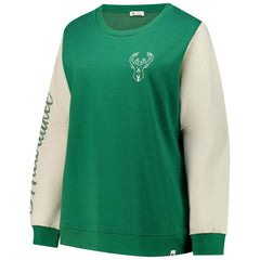 Milwaukee Bucks '47 Women's Plus Size Oversized Rise Andie Pullover Sweatshirt - Hunter Green | 47 brand outlet