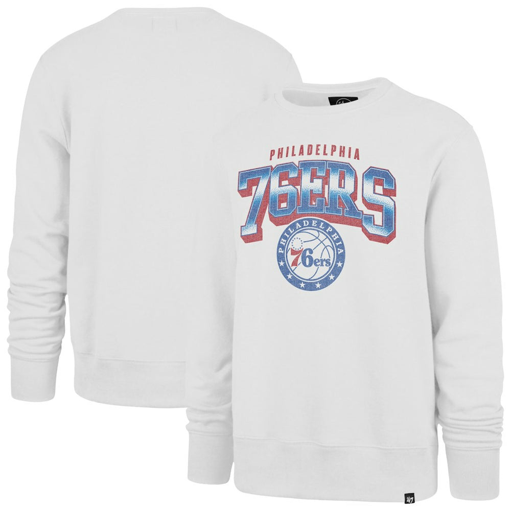 Philadelphia 76ers '47 Big & Tall Spotlight Headline Pullover Sweatshirt - Cream | 47 brand online