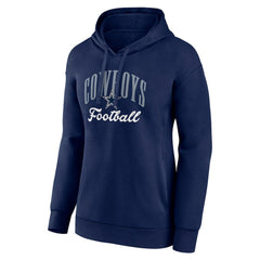 Dallas Cowboys Women's Victory Script Pullover Hoodie - Navy for sale