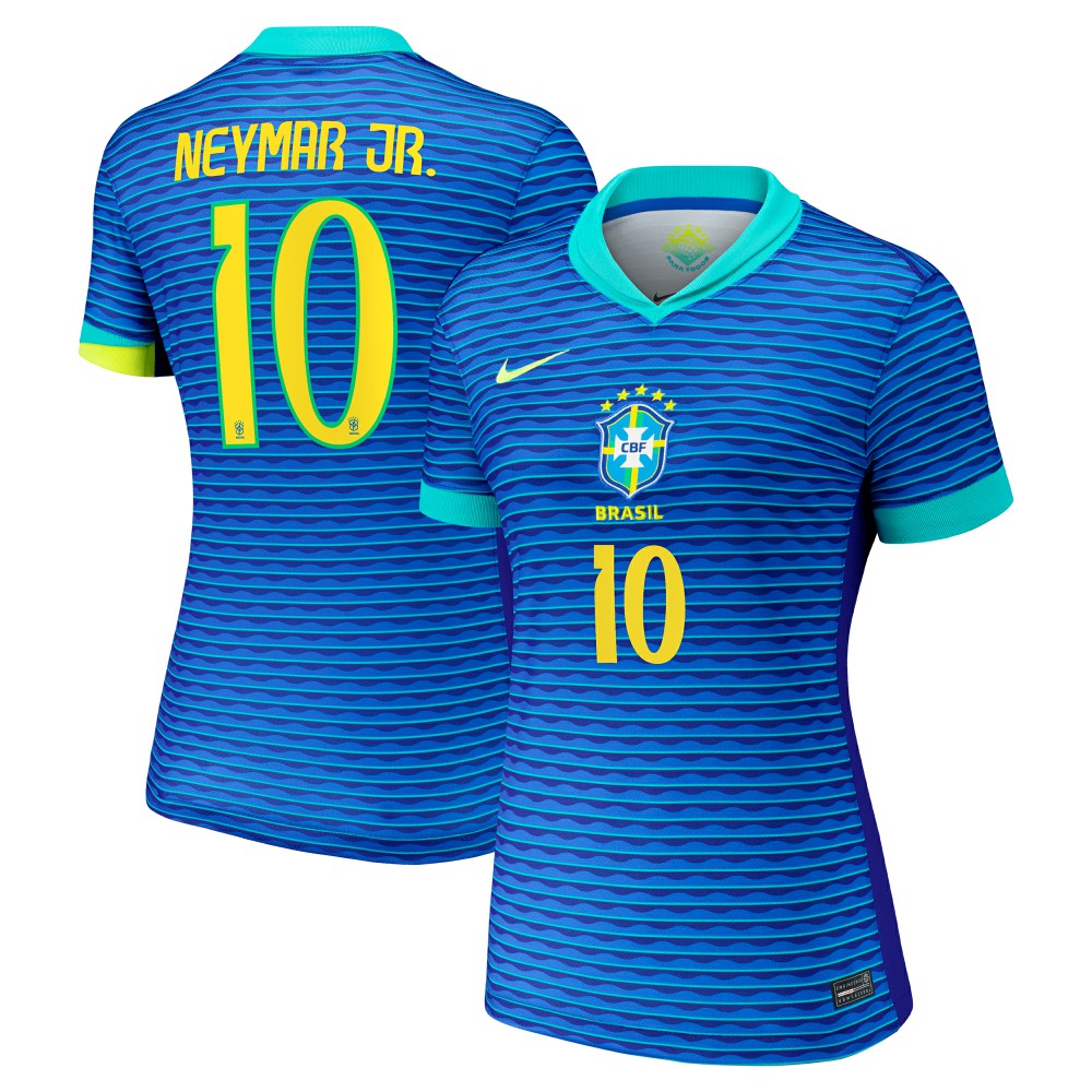Neymar Jr. Brazil National Team Women's 2024 Away Stadium Replica Player Jersey – Blue | Nike on sale