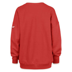 Chicago Bulls '47 Women's Rise Wax Pack Daze '80s Oversize Pullover Sweatshirt - Red | 47 brand cheap