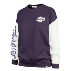 Los Angeles Lakers '47 Women's Rise Andie Pullover Sweatshirt - Oversized Pullover Sweatshirt Purple | 47 brand shop
