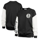 Brooklyn Nets '47 Women's Rise Andie Oversized Pullover Sweatshirt - Black | 47 brand online