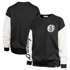 Brooklyn Nets '47 Women's Rise Andie Oversized Pullover Sweatshirt - Black | 47 brand online