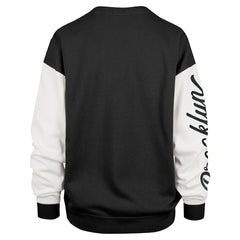 Brooklyn Nets '47 Women's Rise Andie Oversized Pullover Sweatshirt - Black | 47 brand online