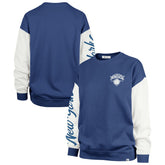 New York Knicks '47 Women's Rise Andie Oversized Pullover Sweatshirt - Blue | 47 brand for sale