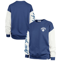 New York Knicks '47 Women's Rise Andie Oversized Pullover Sweatshirt - Blue | 47 brand for sale