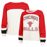 Chicago Bulls '47 Women's Curve Raglan Long Sleeve T-Shirt sale - Cream | 47 brand online