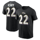 Derrick Henry Baltimore Ravens Player Name & Number T-Shirt - Black | Nike on sale