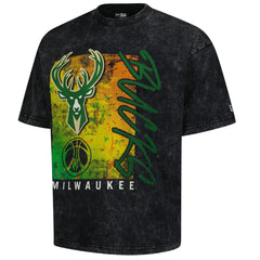 Milwaukee Bucks Sport Classics Enzyme Washed T-Shirt - Black | New Era online