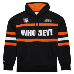 Cincinnati Bengals Vintage Logo Head Coach Fleece Pullover Hoodie - Black outlet