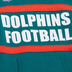 Miami Dolphins Vintage Logo Head Coach Fleece Pullover Hoodie - Aqua for sale