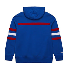New England Patriots Vintage Logo Head Coach Fleece Pullover Hoodie - Royal on sale