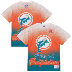 Miami Dolphins Team Burst Vintage Logo T-Shirt - White outlet