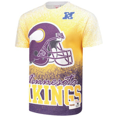 Minnesota Vikings Team Burst Vintage Logo T-Shirt - White outlet