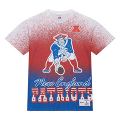 New England Patriots Team Burst Vintage Logo T-Shirt - White cheap