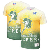 Green Bay Packers Team Burst Vintage Logo T-Shirt - White outlet
