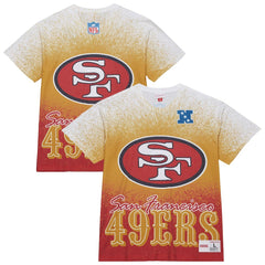 San Francisco 49ers Team Burst Vintage Logo T-Shirt - White outlet