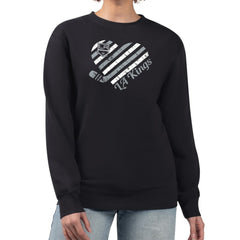 Los Angeles Kings G-III 4Her by Carl Banks Women's Heart Graphic Pullover Sweatshirt Black