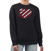 New Jersey Devils G-III 4Her by Carl Banks Women's Heart Graphic Pullover Sweatshirt Black