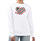 Minnesota Wild G-III 4Her by Carl Banks Women's Heart Graphic Pullover Sweatshirt White