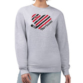 Carolina Hurricanes G-III 4Her by Carl Banks Women's Heart Graphic Pullover Sweatshirt Heather Gray