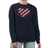 Florida Panthers G-III 4Her by Carl Banks Women's Heart Graphic Pullover Sweatshirt Navy
