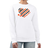 Anaheim Ducks G-III 4Her by Carl Banks Women's Heart Graphic Pullover Sweatshirt White