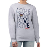 Florida Panthers G-III 4Her by Carl Banks Women's Lots Of Love Team Logo Graphic Pullover Sweatshirt Heather Gray