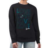 San Jose Sharks G-III 4Her by Carl Banks Women's Lots Of Love Team Logo Graphic Pullover Sweatshirt Black