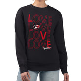 Carolina Hurricanes G-III 4Her by Carl Banks Women's Lots Of Love Team Logo Graphic Pullover Sweatshirt Black
