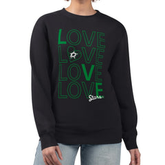 Dallas Stars G-III 4Her by Carl Banks Women's Lots Of Love Team Logo Graphic Pullover Sweatshirt Black