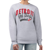 Detroit Red Wings G-III 4Her by Carl Banks Women's Filigree Team Graphic Fleece Pullover Sweatshirt Heather Gray
