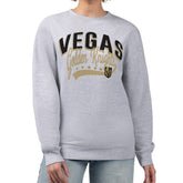 Vegas Golden Knights G-III 4Her by Carl Banks Women's Filigree Team Graphic Fleece Pullover Sweatshirt Heather Gray