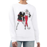 Chicago Blackhawks G-III 4Her by Carl Banks Women's Hockey Girls Team Graphic Fleece Pullover Sweatshirt White