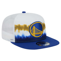 Golden State Warriors Dip-Dye 9FIFTY A-Frame Trucker Snapback Hat sale - White/Royal | New Era for sale